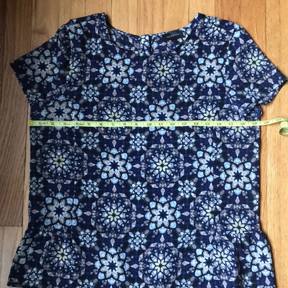 The Limited blue stained glass pattern blouse - Picture 6 of 7